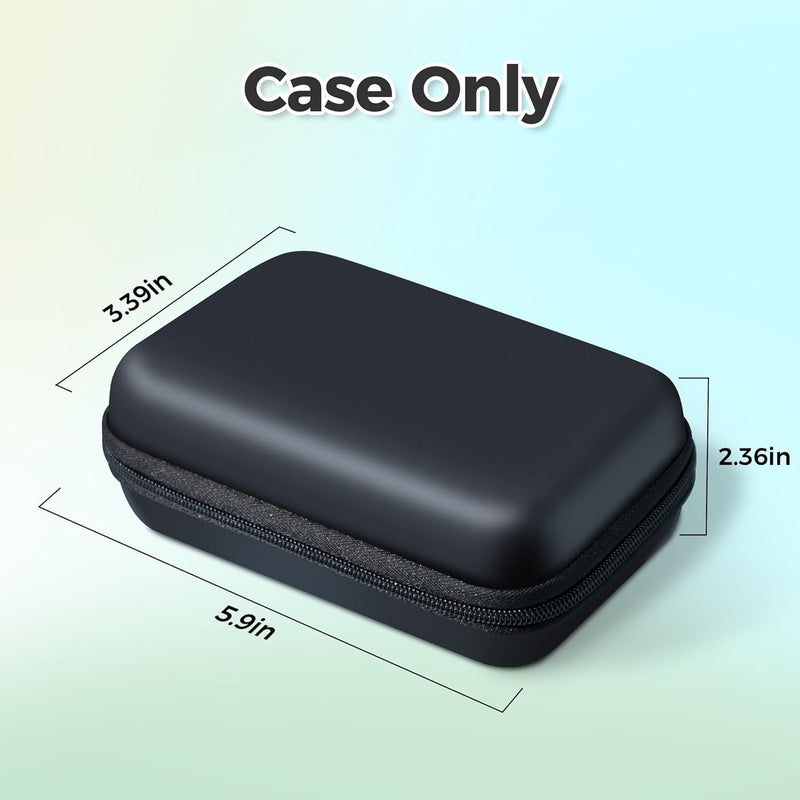 Nelko Genuine Case Compatible P21 Label Maker, Compatible with Most Mini Label Printers, Holder for Labeler Makers Printer & Labeling Tapes, Box with Mesh Pocket for Batteries Accessories (Case Only) - Image 2